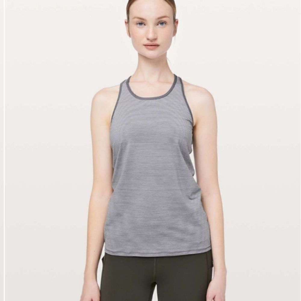 Lululemon Ruche Of Adrenaline Tank Heathered Tita